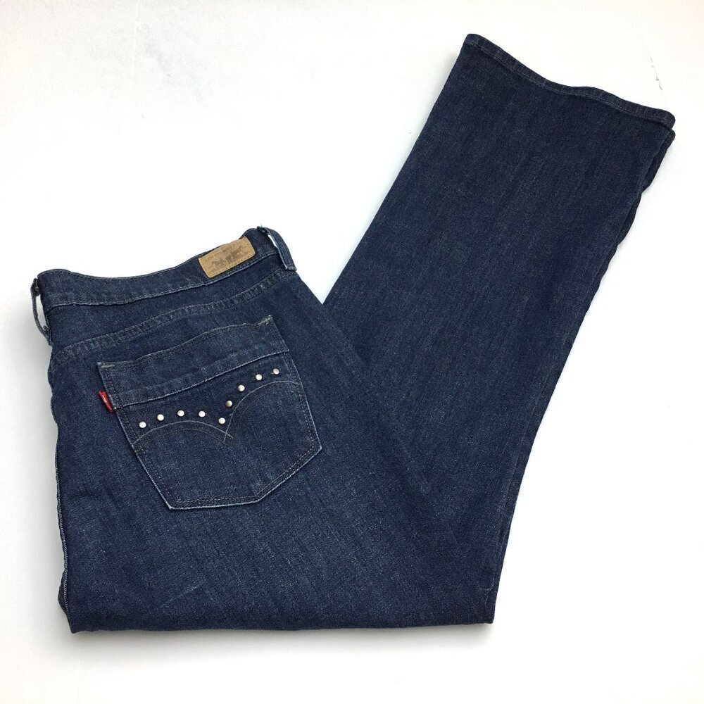 Levi's 515 Women's Bootcut Jeans Studded Back Pockets Stretch size 14 length 30"